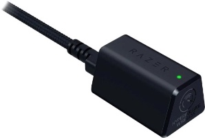 דונגל USB אלחוטי של Razer עם כבל קלוע ונורית חיווי ירוקה