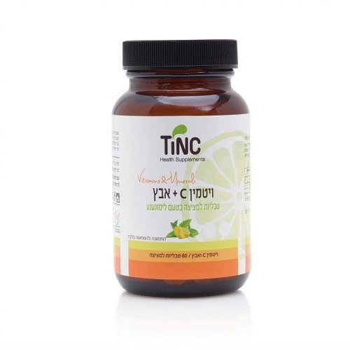אבץ למציצה עם ויטמין C בטעם נענע 60 טבליות - טינקטורה טק - Tinctura Tech