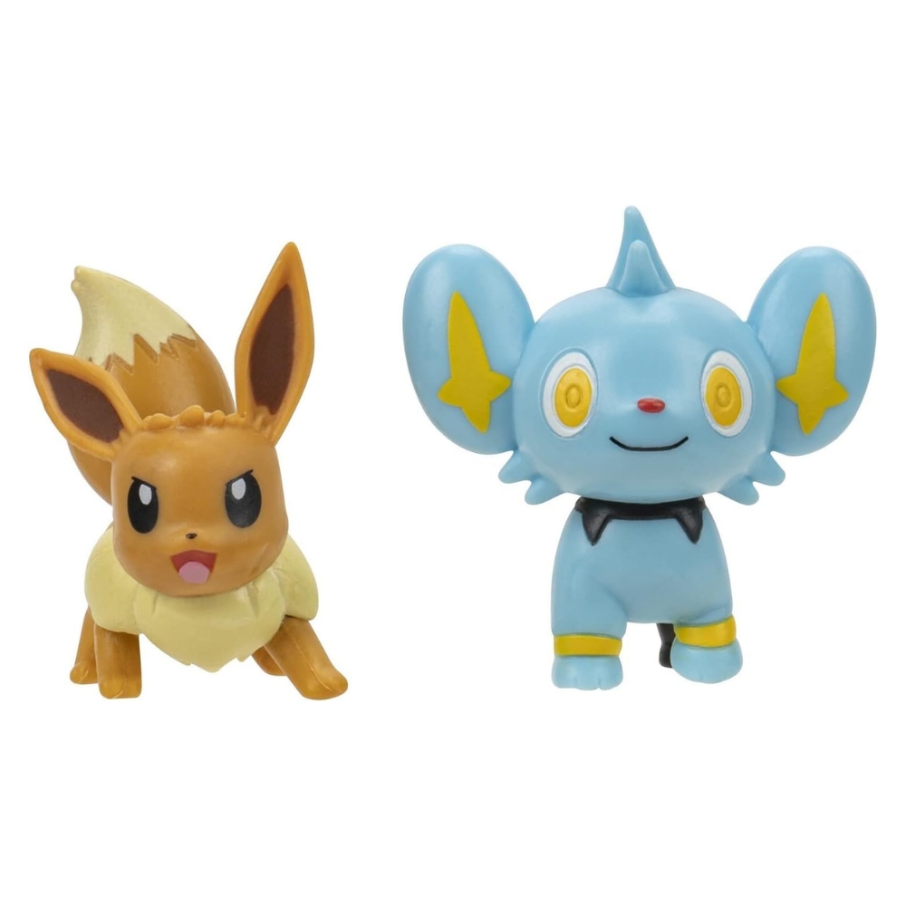 מארז דמויות פוקימון איווי ושינקס Pokemon Eevee Shinx Battle Figure