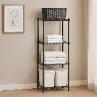 כוננית מתכת 4 קומות BLACK