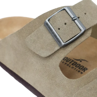 Outdoor Revolution כפכפי גברים זמש Clay צבע בג'