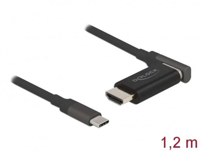 כבל מסך Delock USB Type-C  to HDMI Adapter Cable 4K 60 Hz magnetic 1.20 m