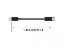 כבל מאריך Delock DisplayPort 1.2 Extension cable 4K 60 Hz 1 m