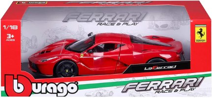 דגם מכונית בוראגו פרארי לה-פרארי אדומה Bburago Ferrari LaFerrari 1:18