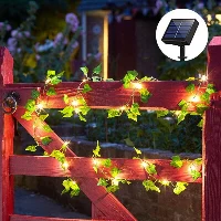 שרשרת LED - עלים מלאכותיים
