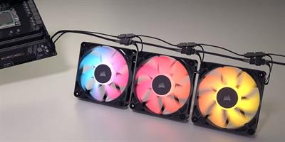 Corsair RS120 ARGB 120mm PWM Fans - Triple Pack - White