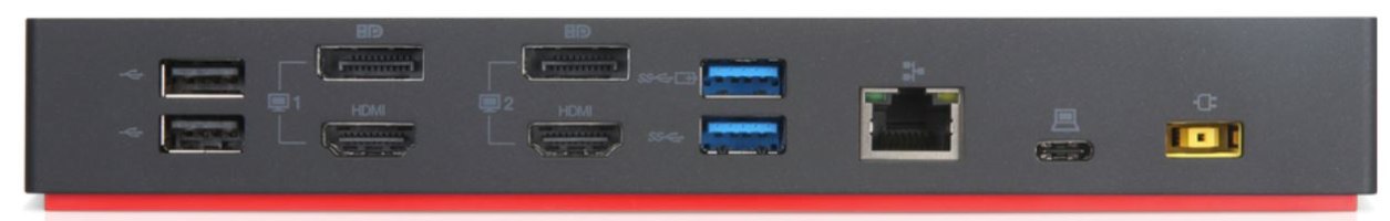 תחנת עגינהLenovo ThinkPad Hybrid USB-C with USB-A Dock 40AF0135IS