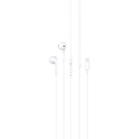 אוזניה חוטית Miracase MEL310 Lightning – אוזניית פריט בודד לבנה עם כפתורי ווליום וחיבור לייטנינג אלחוטית