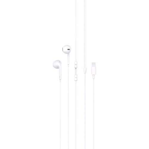 אוזניות חוטיות Miracase MEL310 בחיבור Lightning עם מיקרופון ושלט מובנה בכבל