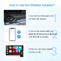3.0 - U2W Plus מתאם לרכב CarPlay ו‑Android Auto אלחוטי Carlinkit