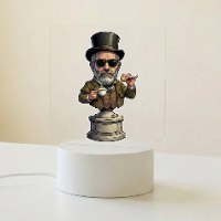 מנורת תמונה קלאסית דגם ג'נטלמן על מעמד - אמנות ועיצוב הבית