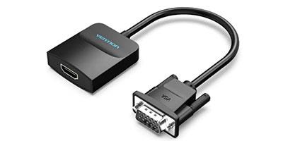 Vention VGA to HDMI with Audio + Micro USB Power Input - 0.15m Adapter