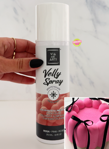 ספריי צבע מאכל VELLY ורוד