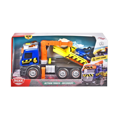 דיקי טויס - משאית חילוץ 26 ס''מ + מכונית צעצוע + זרוע מנוף אורקלי מרצדס - DICKIE TOYS