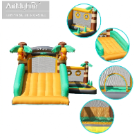 מתקן קפיצה מתנפח עם מגלשה ג'ונגל D82081 מבית Doctor Dolphin