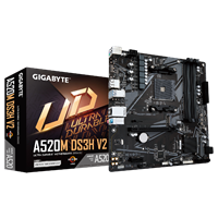 לוח אם GIGABYTE A520M DS3H V2 1.0 AM4 AMD MICRO-ATX