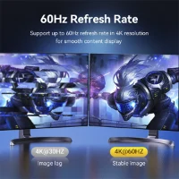 כבל תצוגה באורך 3מ' Vention DisplayPort to HDMI Cable 4K 60Hz