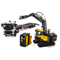 לגו טכני - משאית VOLVO ומחפר חשמלי - LEGO 42175