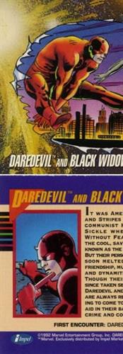קלף בודד מארוול marvel - daredevil & black widow - Universe Series 3 - 93