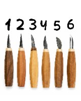 סכינים ל  detail לגילוף 40  ממ  עבודת יד