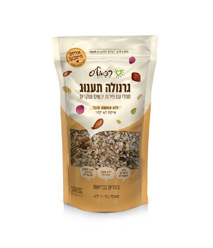 גרנולה מוזלי עם פירות יבשים ושקדים - תענוג רפאל׳ס 1 ק״ג