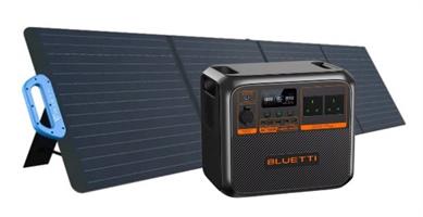 Bluetti AC180P 1440Wh עם פאנל סולארי 200W לטעינה חוץ-בית יעילה