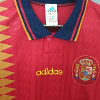 1994 Spain Home Retro Soccer Jersey