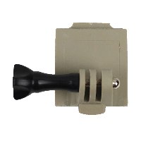 מתאם שטוח למצלמות גוף ו-GoPro - תושבת שטוחה עם חיבור מהיר לשטח ספורט וכוחות ביטחון