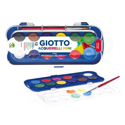 סט 12 צבעי מים מיני GIOTTO