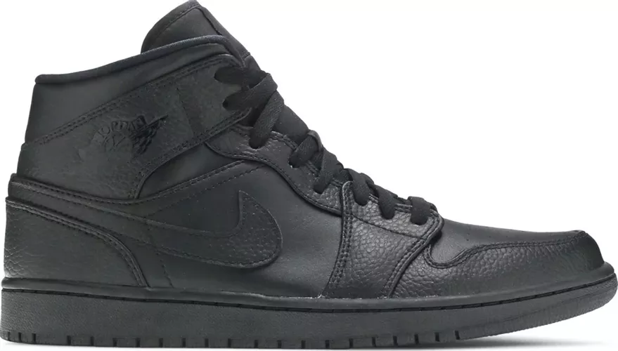 Air Jordan 1 Mid Triple Black 2020