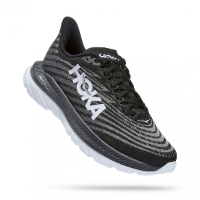 HOKA MACH 5 WIDE - נעלי ספורט גברים הוקה מאכ 5 רחבות בצבע שחור לבן | הוקה | HOKA