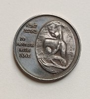 האם והרעיה- שנת 1987, מדליה ניקל, 38.5 מ"מ, החברה הממשלתית למדליות ומטבעות