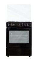 תנור משולב כיריים 4 מבערים Hyundai יונדאי  HAO-6060B שחור