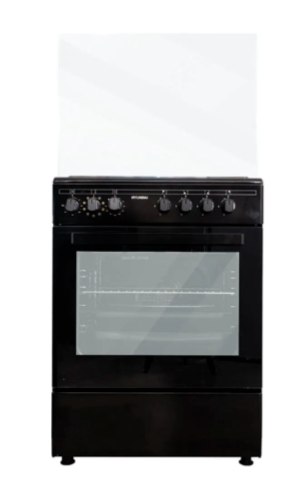 תנור משולב כיריים 4 מבערים Hyundai יונדאי  HAO-6060B שחור