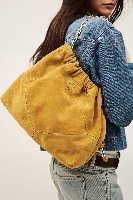Sac m suede june tote safran