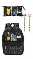 סט חזרה לבית ספר פוקימון pokemon תיק + קלמר