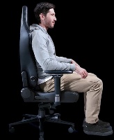 כיסא Razer Iskur V2 Grey Fabric מותאם לישיבה ארוכה במשרד ובבית