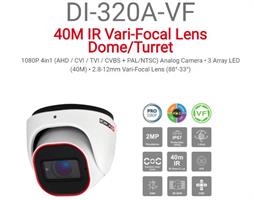 מצלמת כיפה Provision AHD DI-320A-VF 2MP Vari-Focal 40M IR
