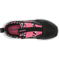 REEBOK | ריבוק - REEBOK XT SPRINTER SLIP KIDS נעלי ספורט ללא שרוכים שחור ורוד מנומר | ילדים