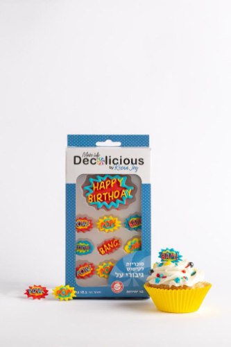 סוכריות לקישוט Decolicious דגם גיבורי על