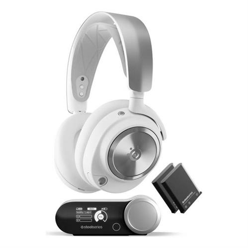 אוזניות גיימינג אלחוטיות SteelSeries Arctis Nova Pro WL לבן