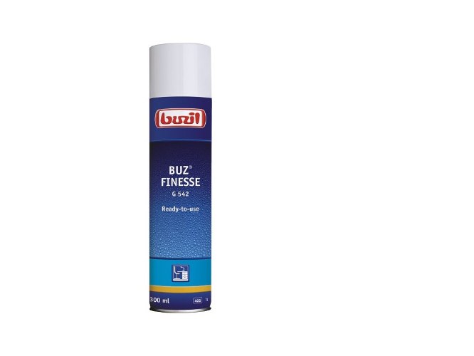 תרסיס לניקוי וטיפוח רהיטים ⁦Buzil Buz Finesse G 542⁩ ‏– ⁧300 מ״ל⁩