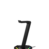 סטנד לאוזניות ומפצל USB כולל תאורה GENIUS GX-UH100
