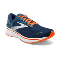 נעלי ריצה גברים 1D Ghost 14 צבע כחול כתום | BROOKS | ברוקס