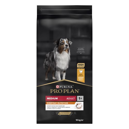 פרו פלאן מדיום עוף 14 קג לכלב בוגר -PRO PLAN MEDIUM BREED CHICKEN 14KG