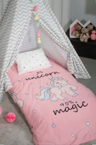 סט למיטת תינוק דגם יוניקורן מבית ורדינון