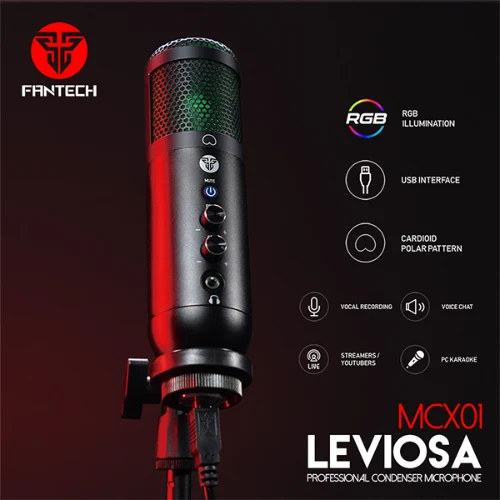 מיקרופון גיימינג FANTECH PROFESSIONAL MIC MCX01 LEVIOSA