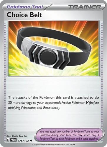קלף בודד single פוקימון - choice belt - Paldea Evolved - 176/193