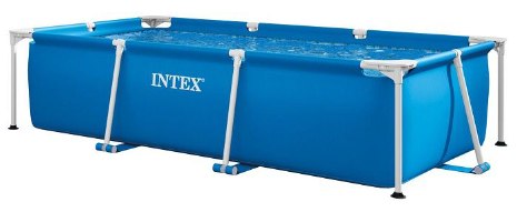 בריכת עמודים מלבנית כחולה | 260X160X65 סמ| מקט 28271| INTEX | קפיץ קפוץ