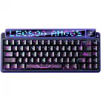 מקלדת גיימינג אלחוטית AULA X LEOBOG AMG65 סגולה - ללא חריטה בעברית